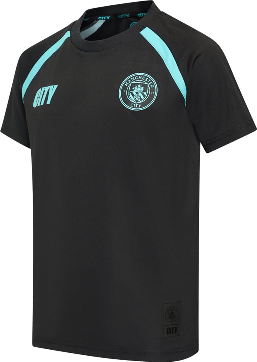 Manchester City Voetbalshirt Kinderen - Maat 116 t/m 164 - Zwart - Voetbalshirt - Sportkleding - Jongens & Meisjes - Fanmerchandise - Polyester
