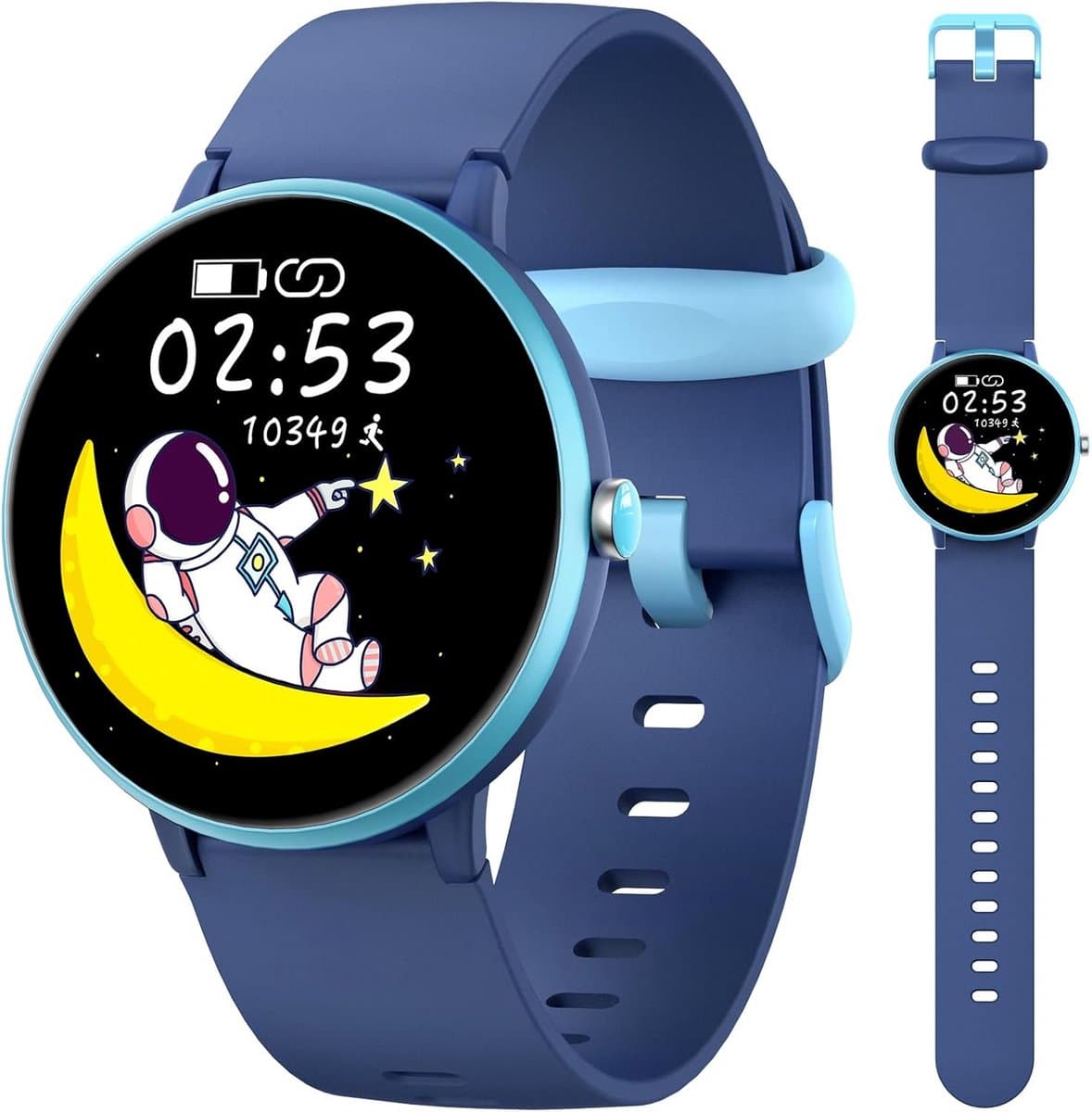 Kinder Smartwatch met Stappenteller & 19 Sportmodi - Waterdicht Horloge voor Jongens en Meisjes (6-16 jaar)