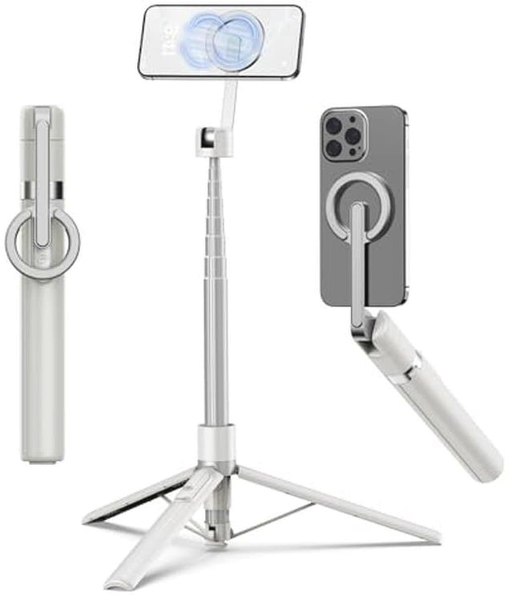 Magnetische Selfiestick Statief met Afstandsbediening - 360 Graden Draaiend en Inklapbaar