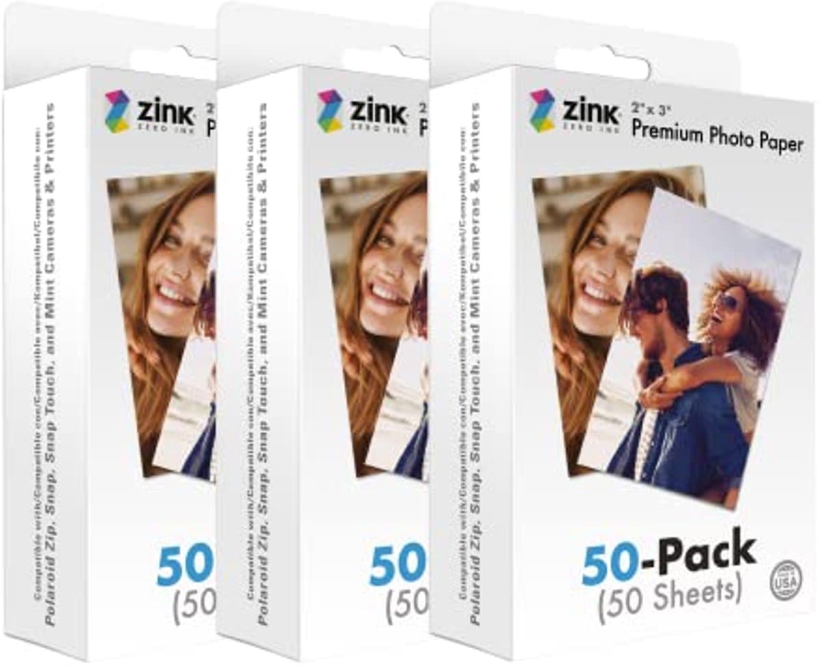 Instant fotopapier 5,1 cm x 7,6 cm (150 stuks) voor Polaroid camera's en printers