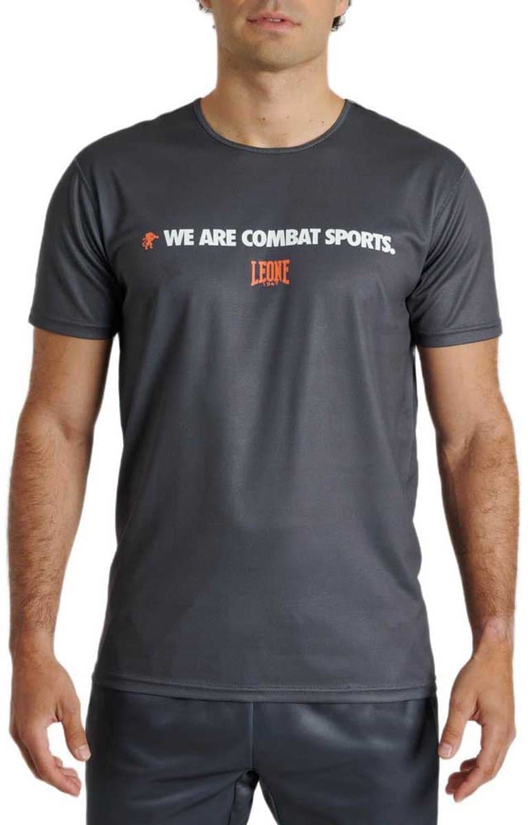 Leone1947 Logo Wacs T-shirt Met Korte Mouwen Grijs XL Man