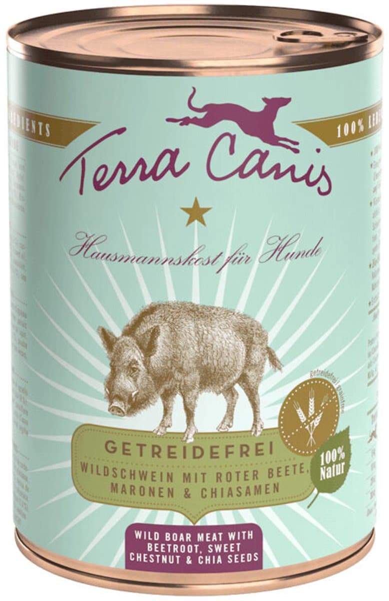 Terra Canis - Graanvrije Menu's - Wild Zwijn - 6 x 400 g