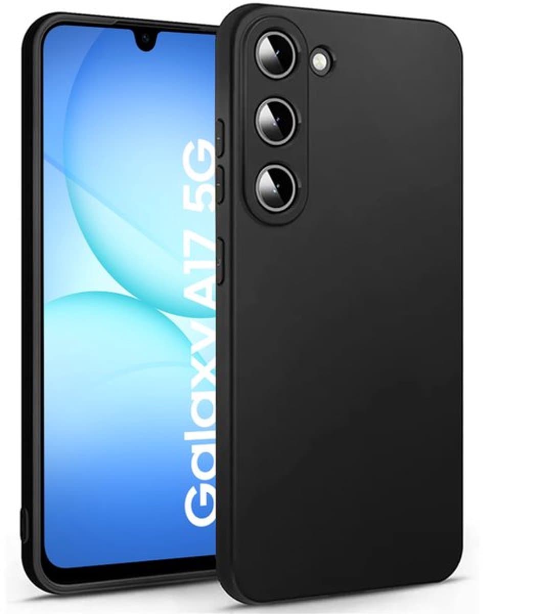 Siliconen Hoesje Geschikt voor Samsung Galaxy A17/26 - TPU/Siliconen Backcover - Zwart