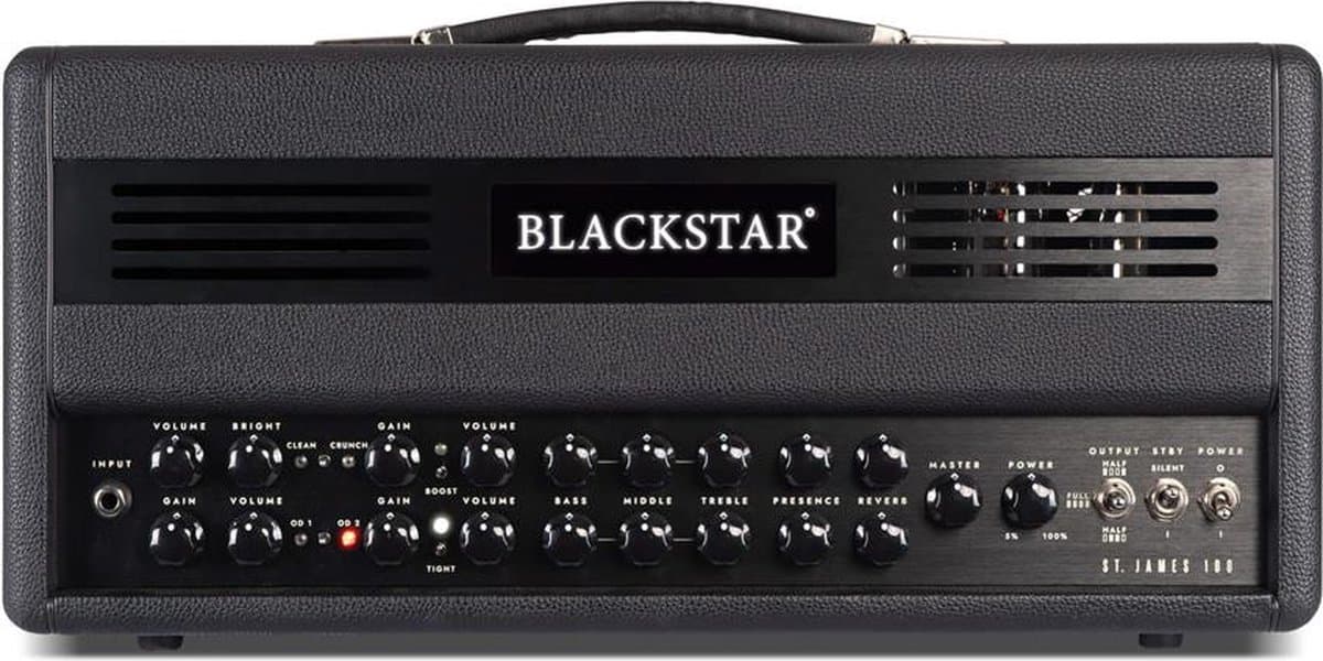 Blackstar St. James 100 Head - Buizenversterker, top, gitaar - zwart
