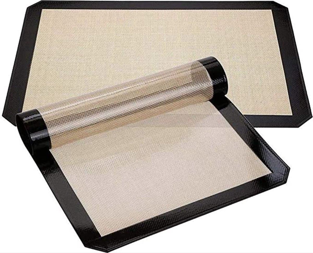 Siliconen Bakmat - Ovenmat - Deegmat - 30x40 cm - Perfect voor perfect gebak, cakes en patisserie - Herbruikbaar en hittebestendig tot 250°C - In stijlvol zwart - keuken gemakkelijk afwasbaar