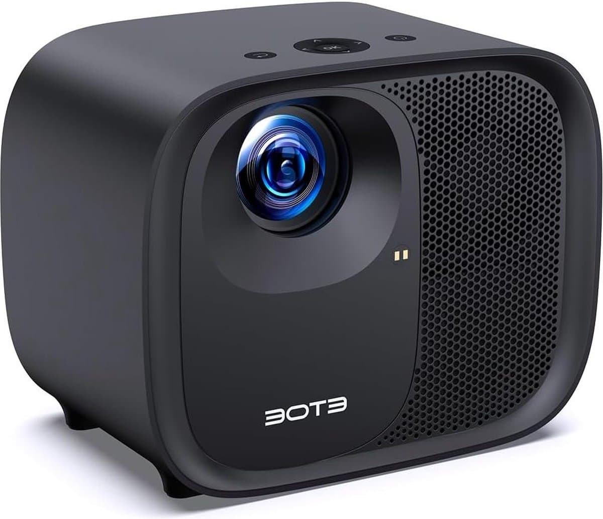 Pro 4K Beamer - Android TV 11.0 - Netflix Licentie - 600 ANSI Lumen - 150" - Autofocus - Automatische Keystone Correctie - 2x10W Speakers - Dolby Audio - Ingebouwde Chromecast - HDR 10+ Beamer