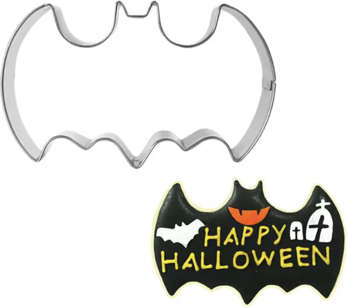 CHPN - Koekjesvorm - Vleermuis koekjes - Uitsteekvorm voor koekjes - Halloween koekjes - Bat cookie - Koekjesmal - Enge koekjes - 1 stuks