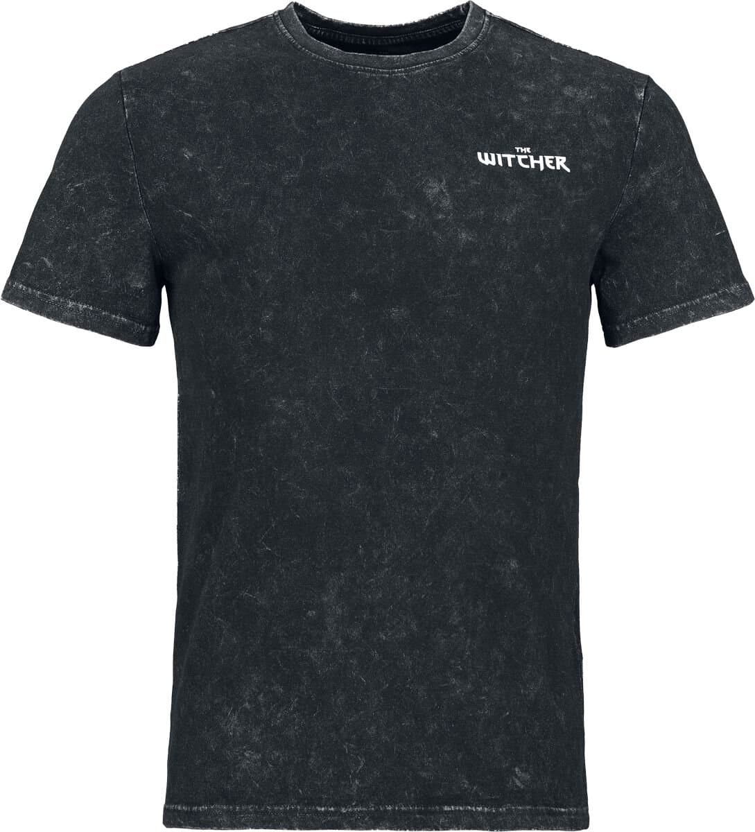 The Witcher Runes Tshirt Heren T-shirt - gemêleerd zwart - S