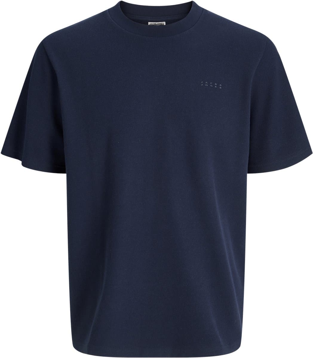 JACK&JONES JCOPACER STRUCTURE TEE SS CREW NECK SMU Heren T-shirt - Sky Captain