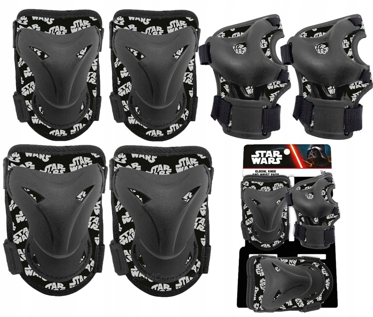 6x Star Wars Beschermingsset: Knie, Elleboog, Pols voor Kinderen