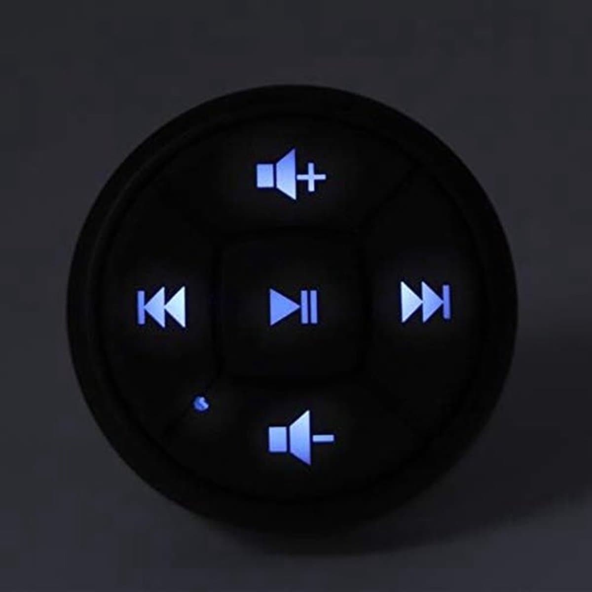 MK Stoer -Auto Stuurwiel Bluetooth Media Afstandsbediening - Draagbaar - Draadloos - Telefoongesprekken - Muziek - GPS Controller - Geschikt voor Alle Merken - Zwart.