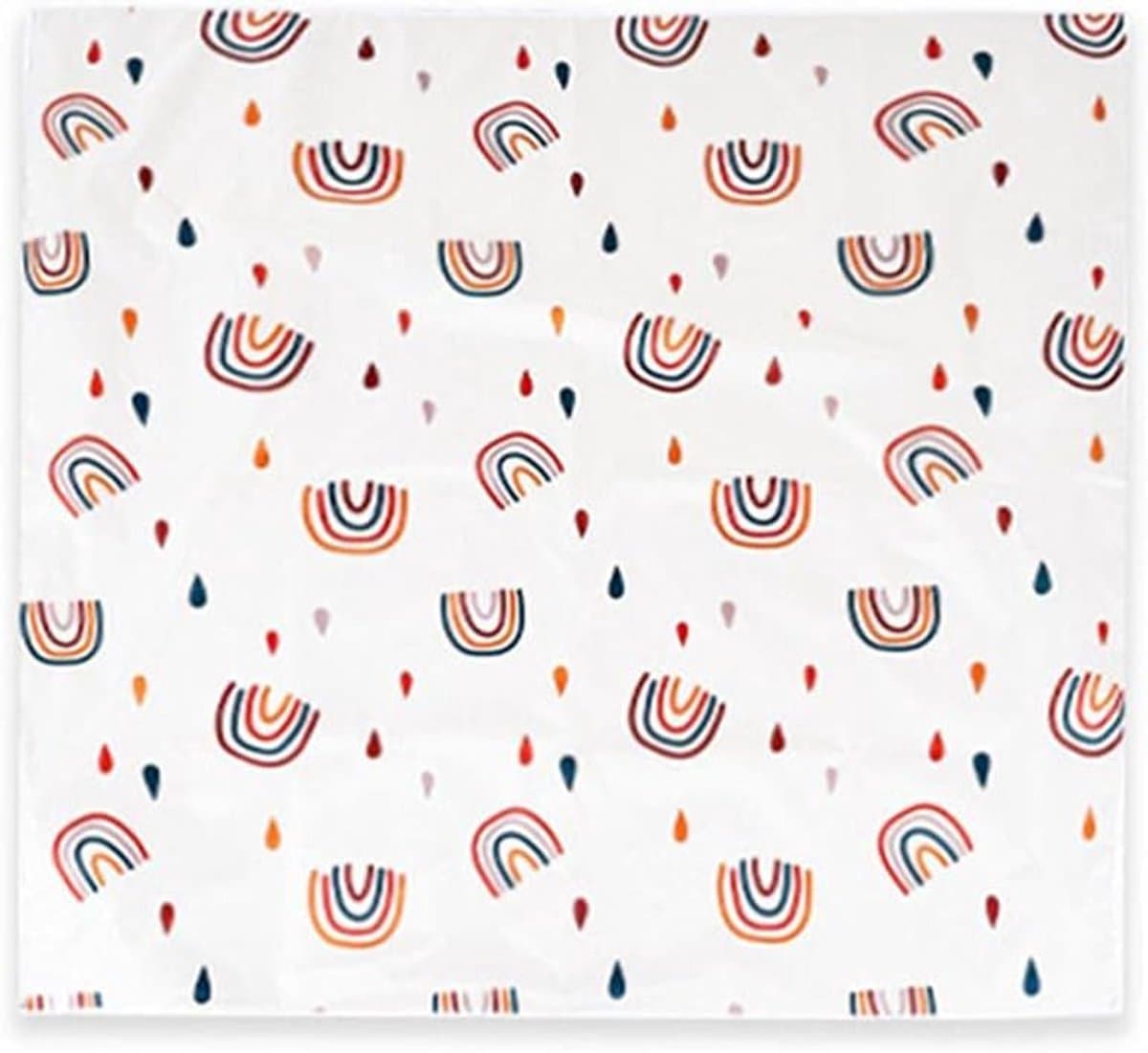 Vloermat 110 x 110 cm waterdicht antislip kinderstoelmat - multifunctioneel kruipkussen Baby Eetkamer