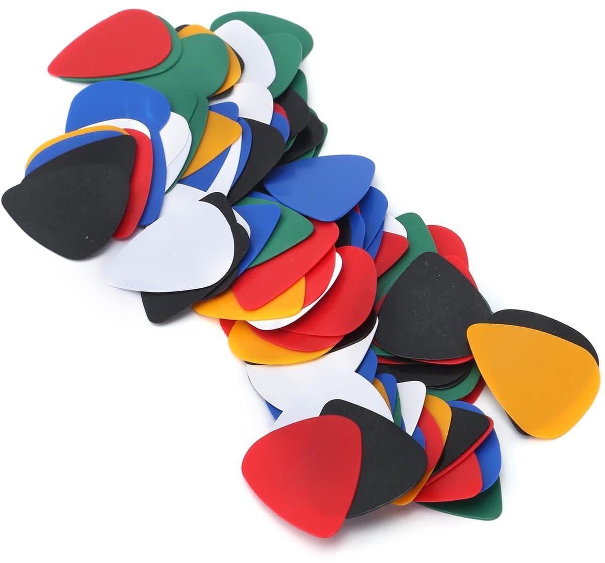 Dailygoods - Plectrum - Gitaristen - Slijtvast - 0,46 mm - Muziekinstrument Accessoires - 100 Stuks - Ideaal voor Gitaarspel