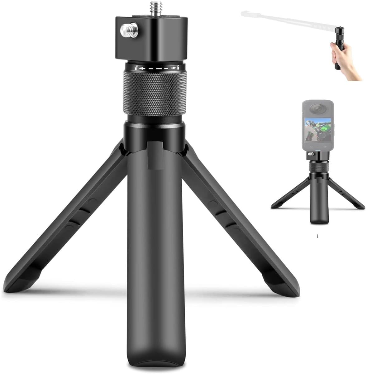 SolidChoice - Time Selfie Stick - Opvouwbaar Statief - Compact en Lichtgewicht - Multi Functioneel - Geschikt voor Actiefoto's - 21,4 x 6,4 x 3,7 cm