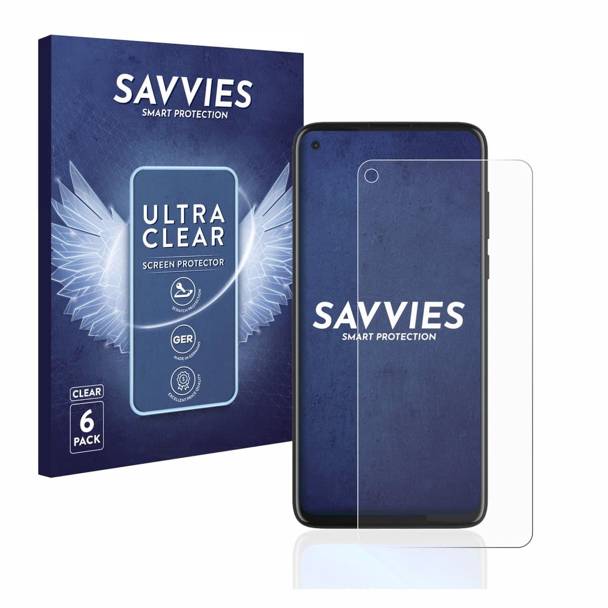 Savvies - Screenprotector voor Motorola Moto G8 Power - Folie Beschermfolie transparant 6 Stuks
