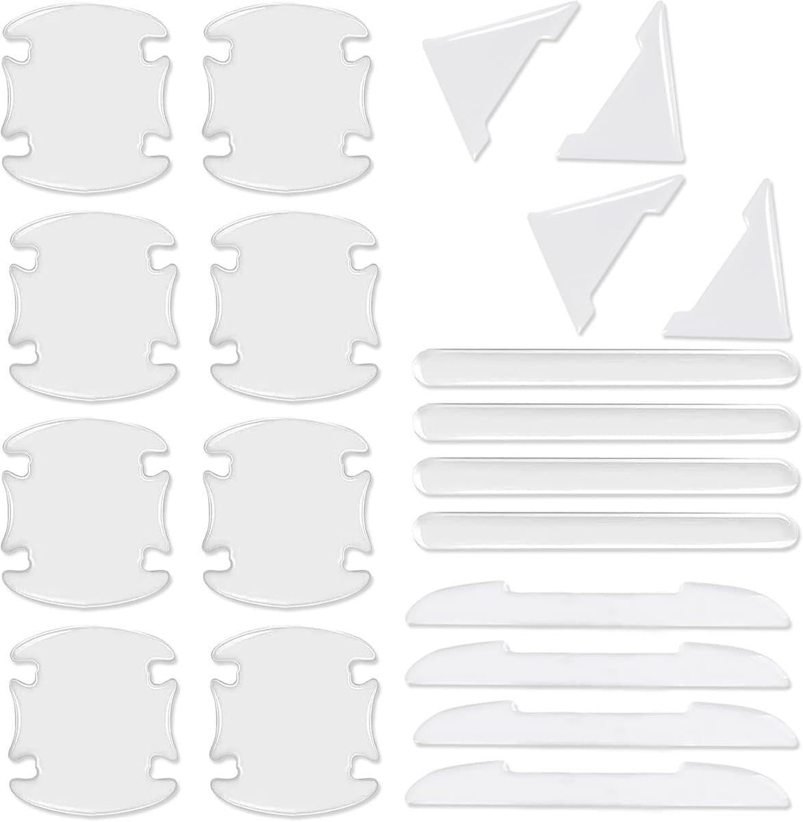 Deurgreep Beschermfolie - Lakbescherming Stickers - Auto Krassen Voorkomen - Universele Pasvorm - 20 Stuks - Transparant