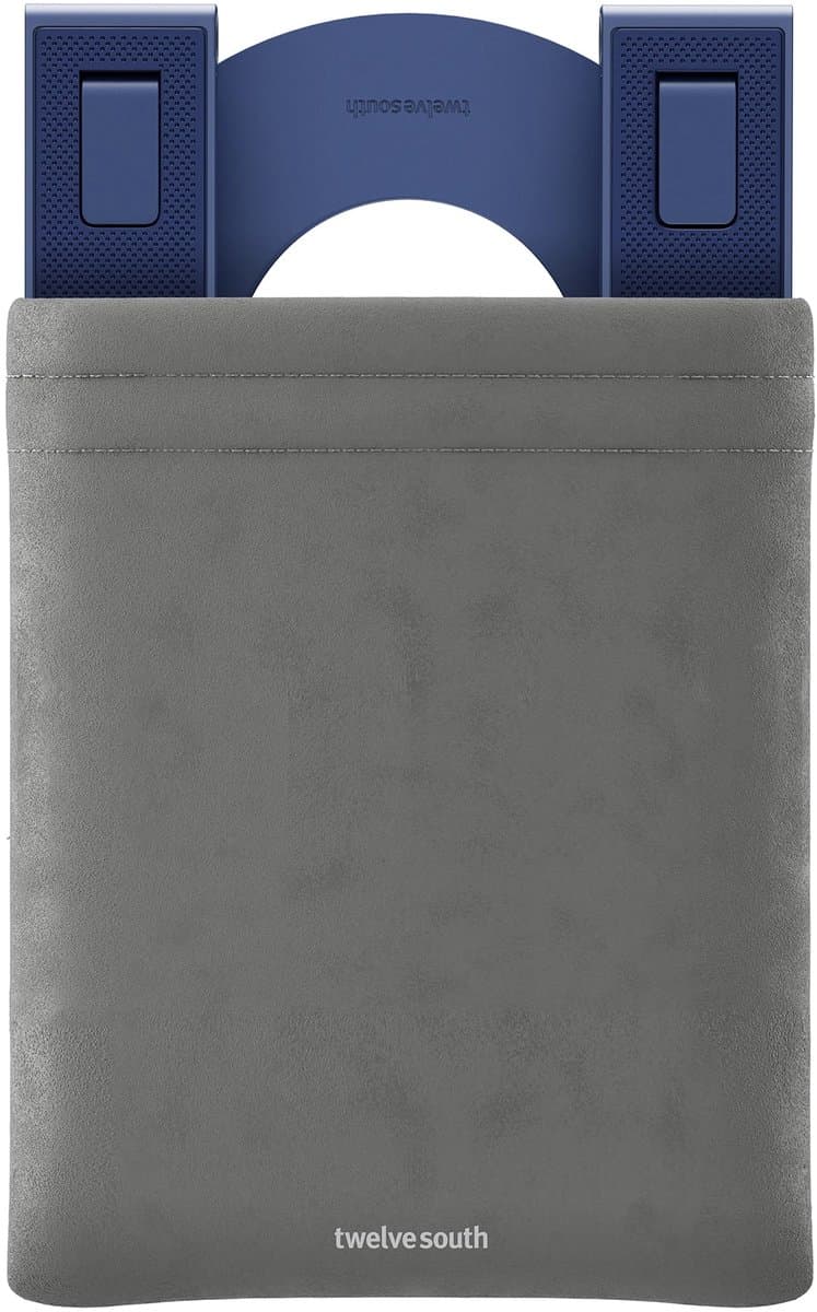 Twelve South Curve Mini iPad-standaard – Verhoogt uw tablet tot 6 inch – Verstelt soepel naar verschillende hoeken – Ultra-compact en gemakkelijk mee te nemen - Blauw