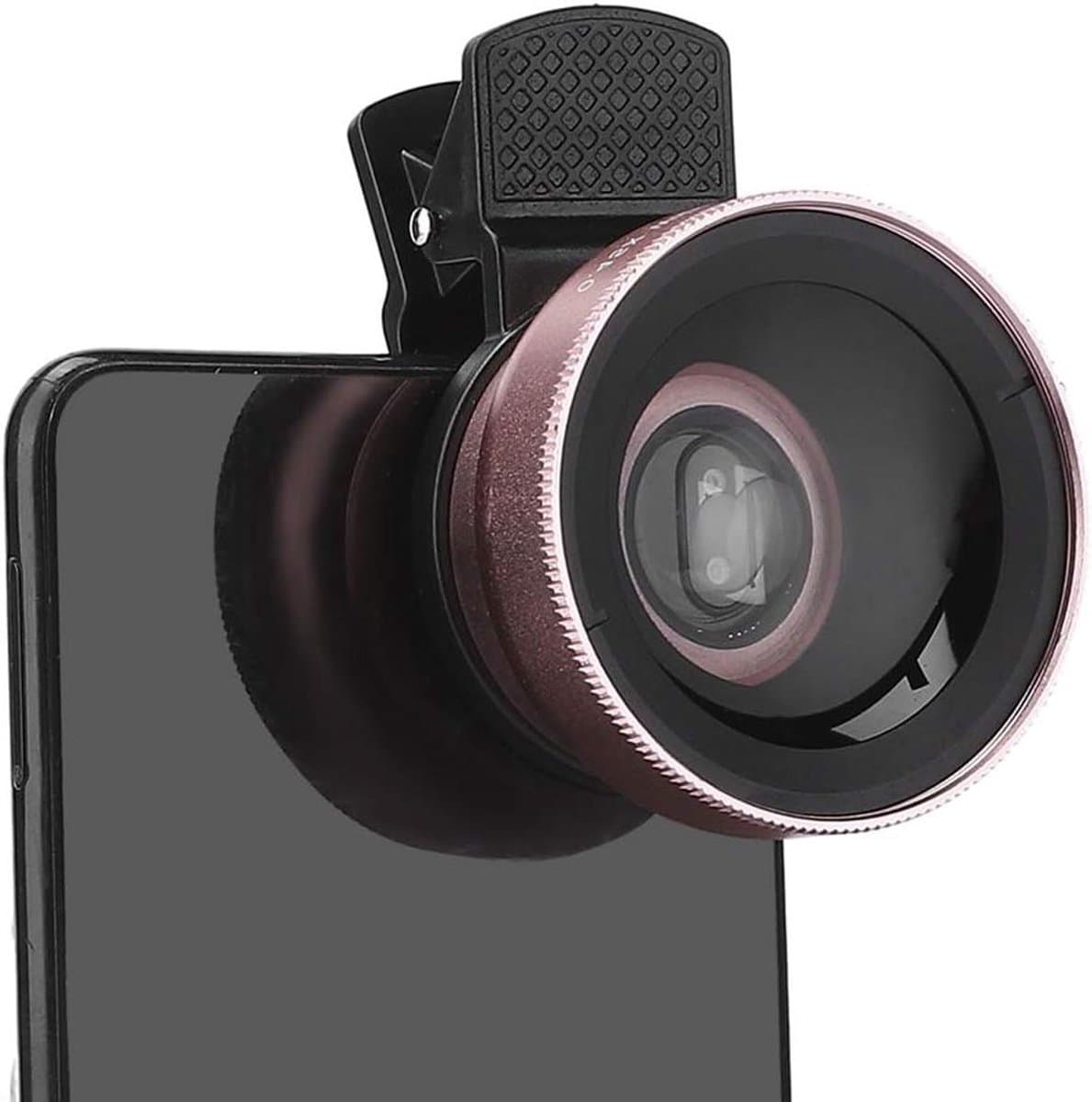 0,45x Supergroothoek- en Macrolens voor Smartphones en Tablets, Professionele Mobiele Telefoonlens met 2-in-1 Functionaliteit