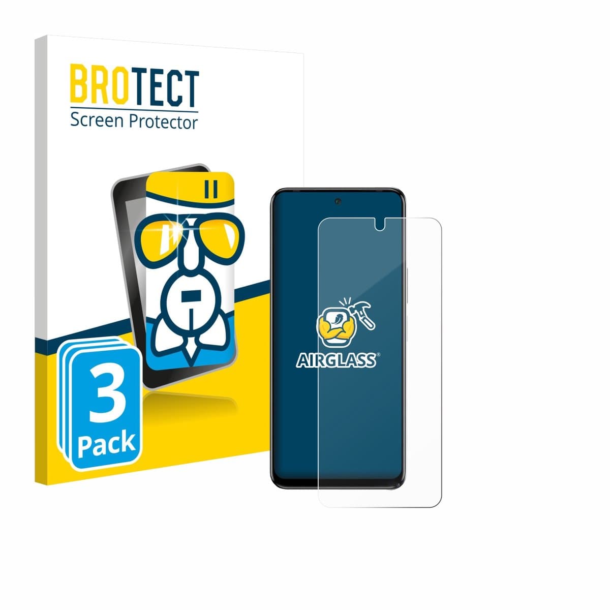 Screenprotector 3 Stuks voor Infinix Hot 12 Beschermglas transparant