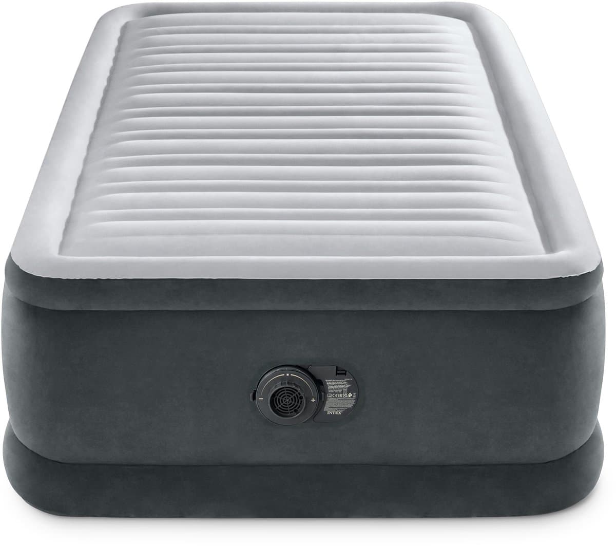 Intex comfort plush luchtbed - lichtgrijs, 99 x 191 x 46 cm