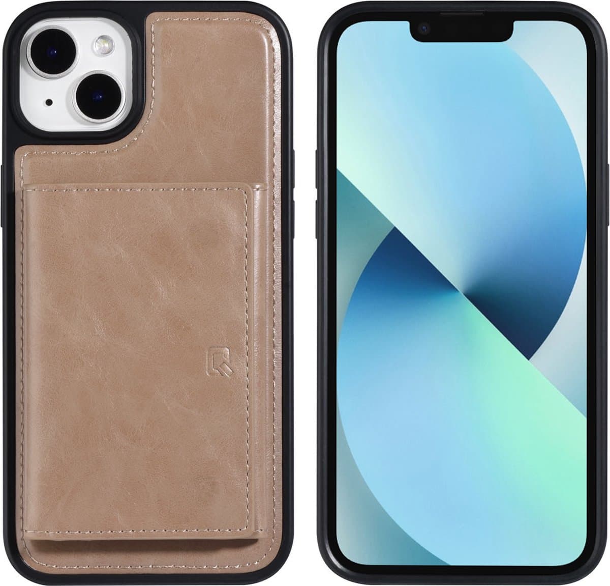 UNIQ Accessory Rose Gold Back Cover Wallet Case voor Apple iPhone 14 Plus - Pu Leer, Bescherming van Telefoon.