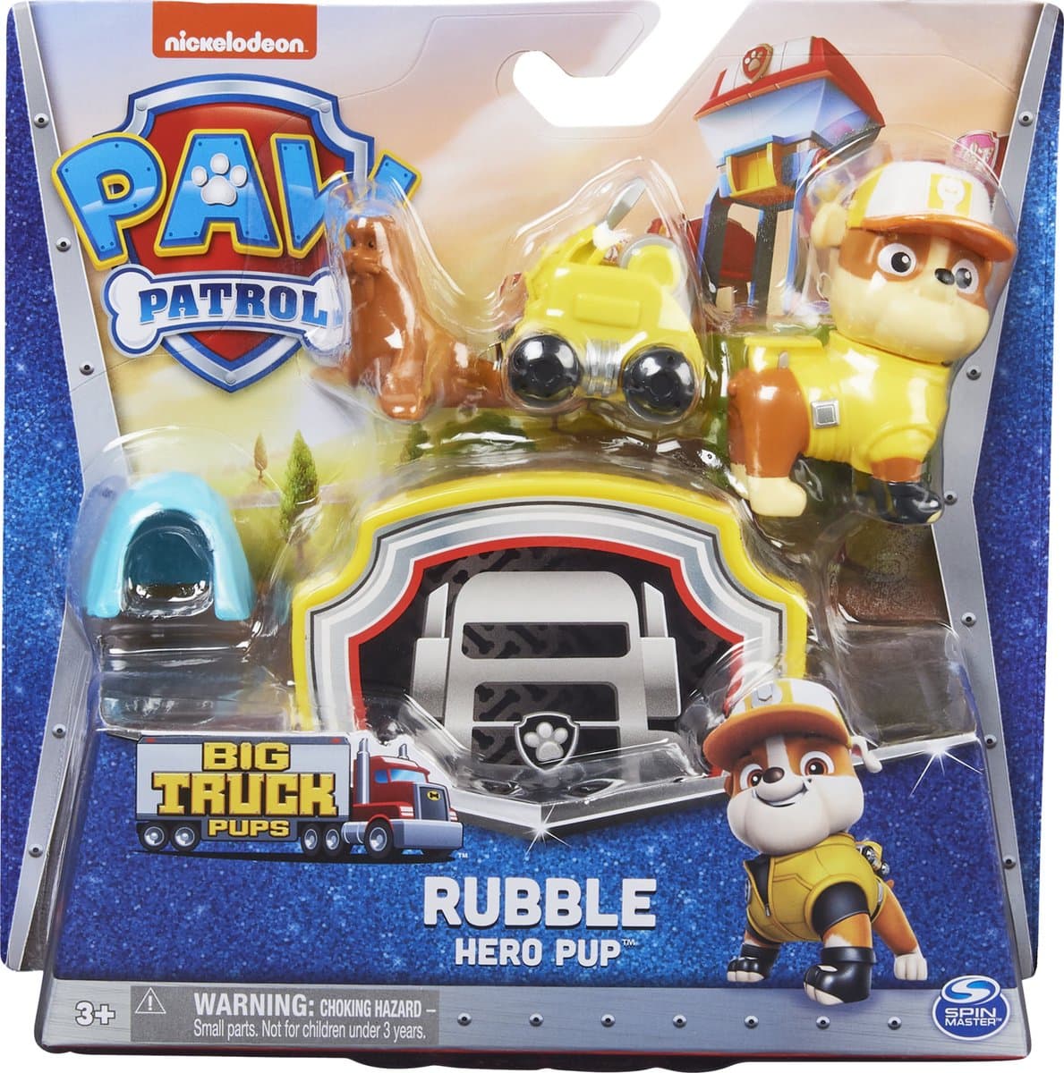 Spin Master PAW Patrol Grote Vrachtwagen Puppies Rubble Figuren Set - Inclusief Drone en Accessoires
