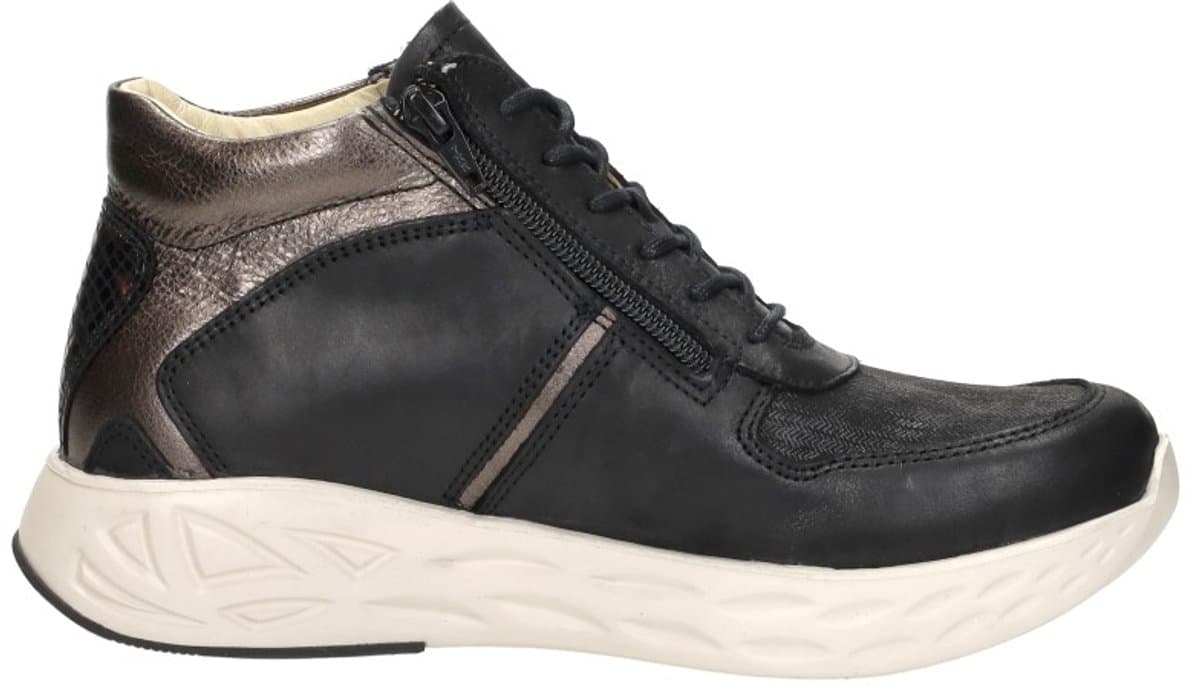 Wolky Pep Veterschoenen Hoog - Zwart - Maat 37