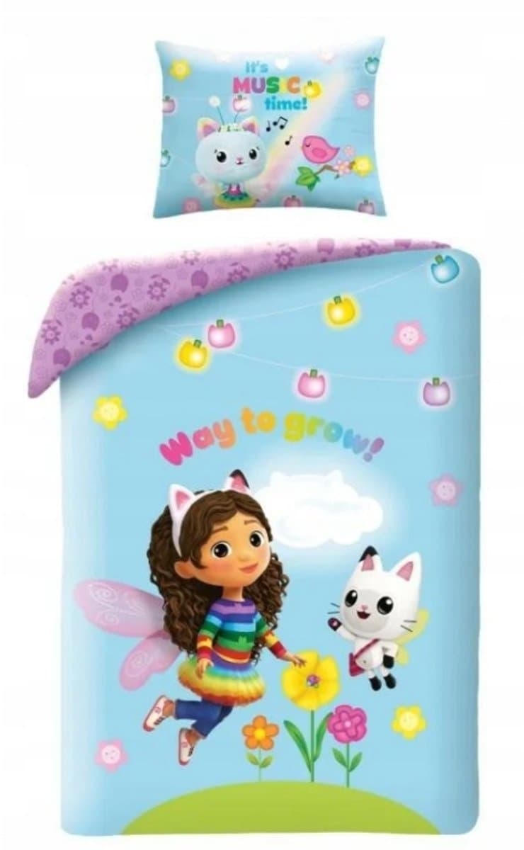 Gabby's Dollhouse Katoenen Dekbedovertrek Set 160x200 cm