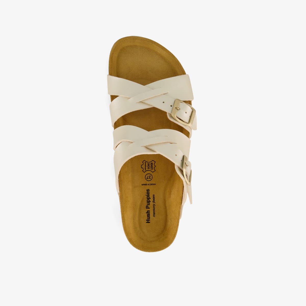 Hush Puppies dames slippers parelmoer - Beige - Maat 39