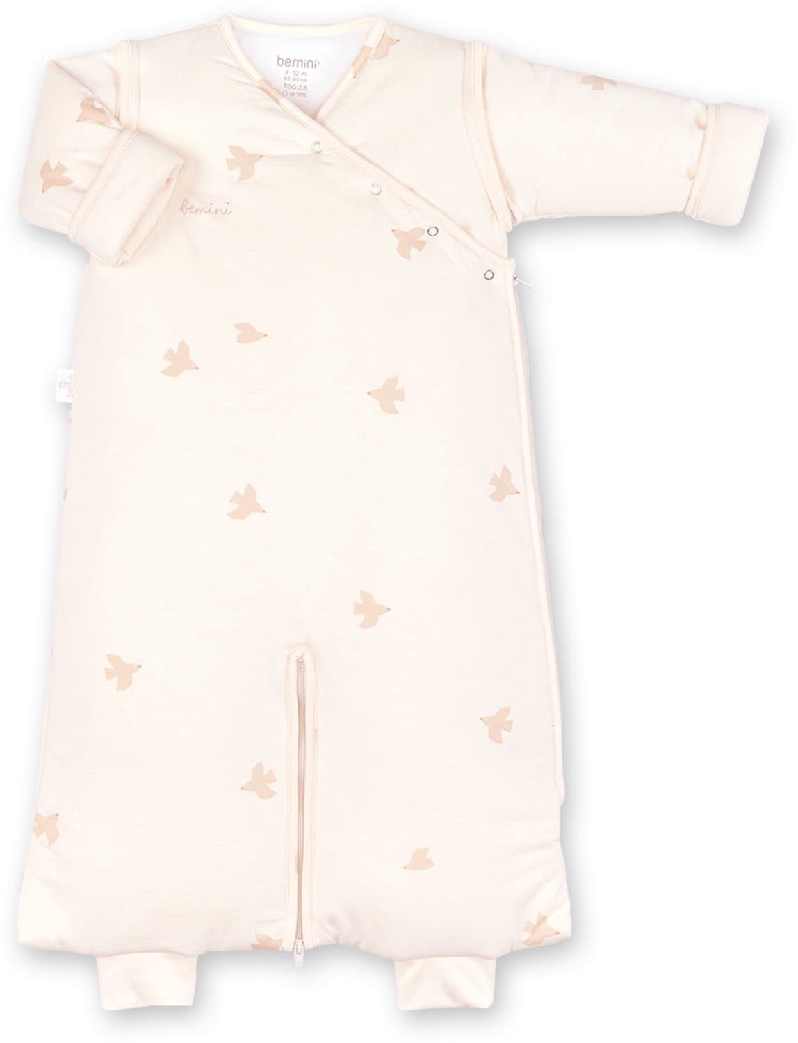 BEMINI Babyslaapzak - MAGIC BAG 4-12m - TOG 2.5 - Knus cocon - Piuma ecru