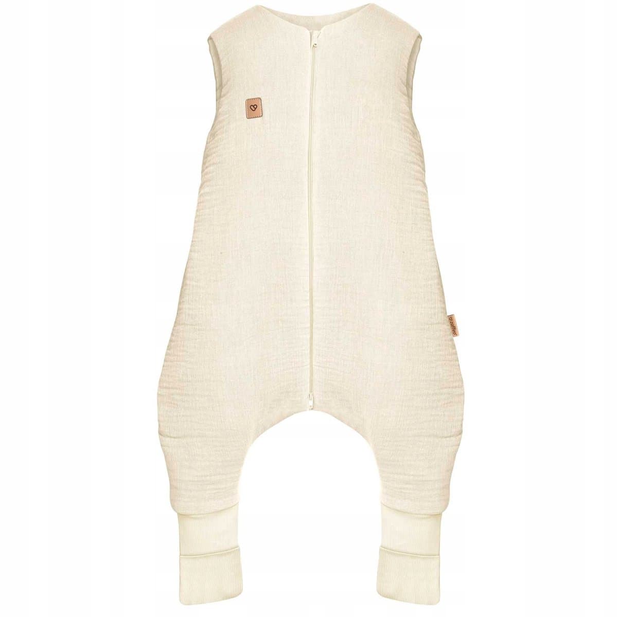 Zaffiro Muslin Slaapzak met Poten Malaga 1.5 TOG Vanilla 1-2 jaar
