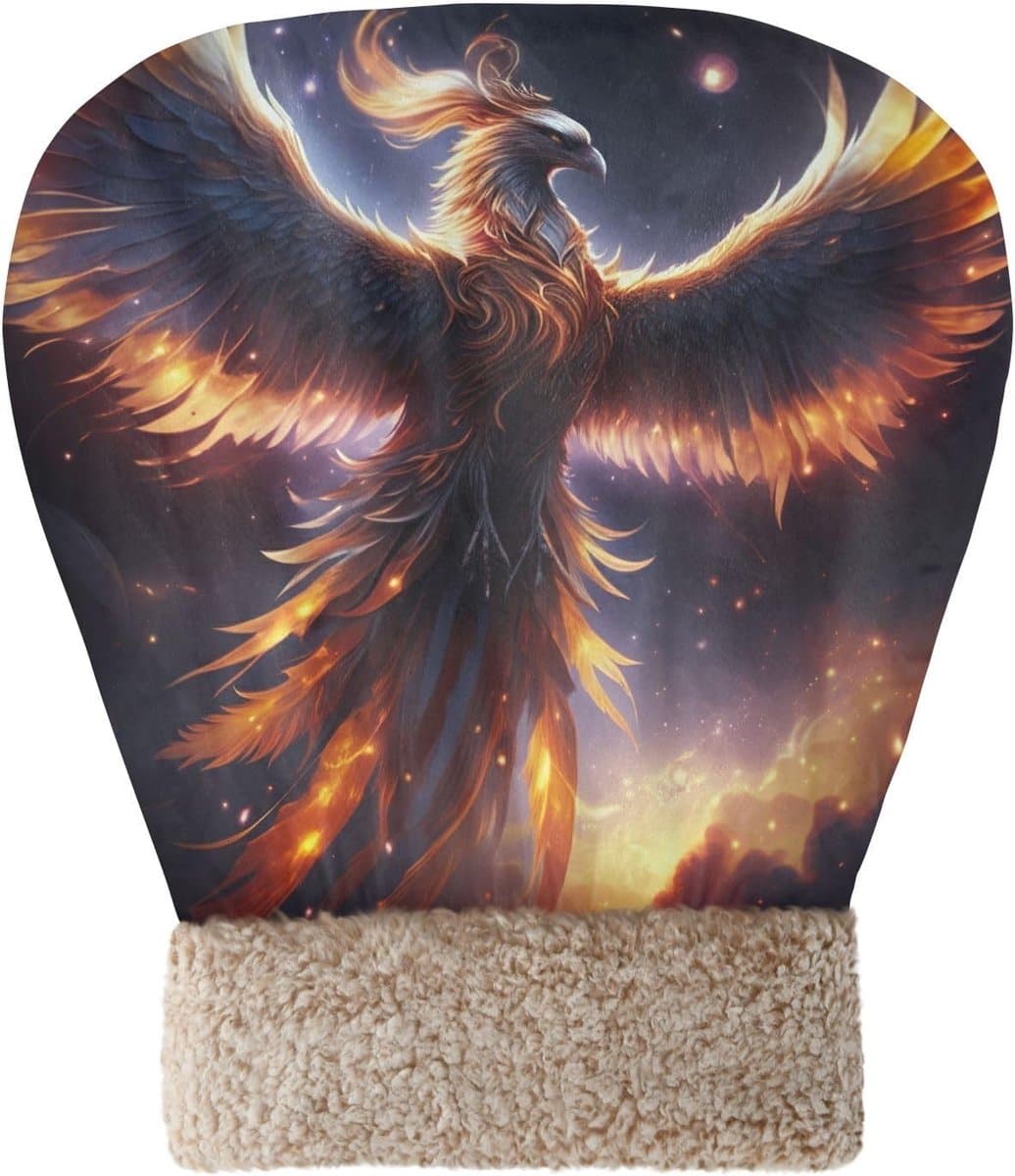 Huisdier Slaapzak - Huisdier Bed - Knus Slapen - Opvallend Phoenix Patroon - 58x48x58 cm - Kleurrijk
