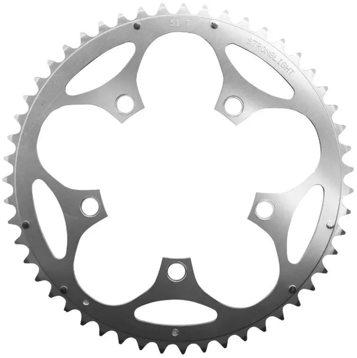 5-spaaks rijplaat Stronglight Dural Type Shimano