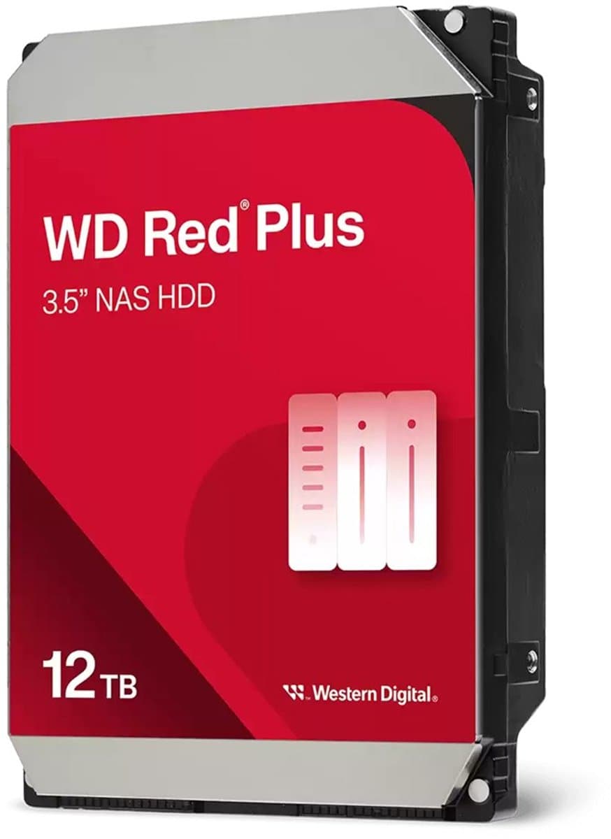 Western Digital Red Plus - Interne Harde Schijf - NAS HDD - 512MB Cache - 12 TB