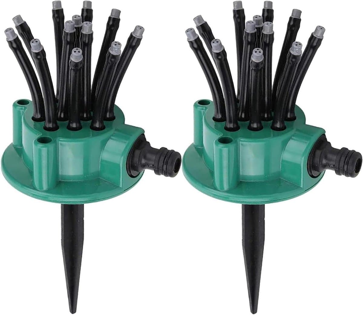 Gazonsproeier Roterend - Tuinsproeier Gras - Planten Bewateren - Multi-arm Dekking - 20 x 11 x 10 cm - Groen