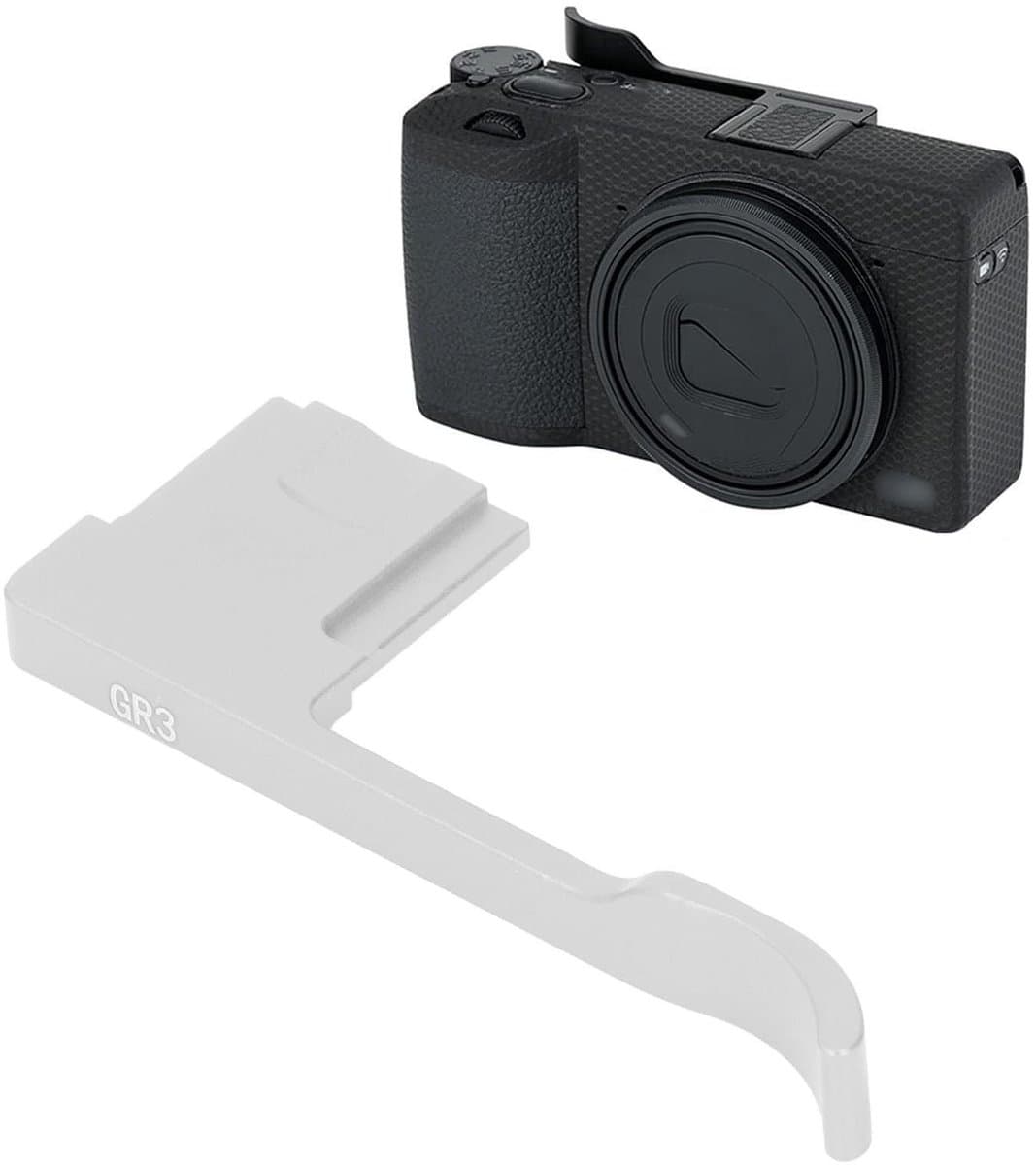 Dailygoody - Duimgreep - Camera grip - Betere balans en grip - Zilver - Metalen flitsschoen - Compact model