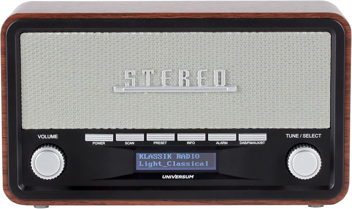 Tafelradio met DAB+, UKW en Bluetooth voor een helder geluid