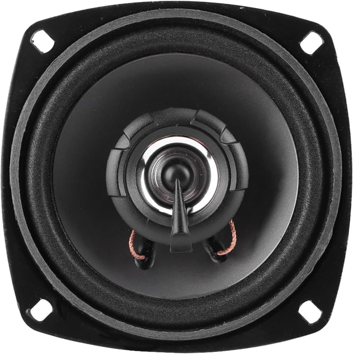 Autoluidspreker - Stereo Hifi - Muziek Luisteren - Krachtig Geluid - 4 Inch - Zwart Zilver