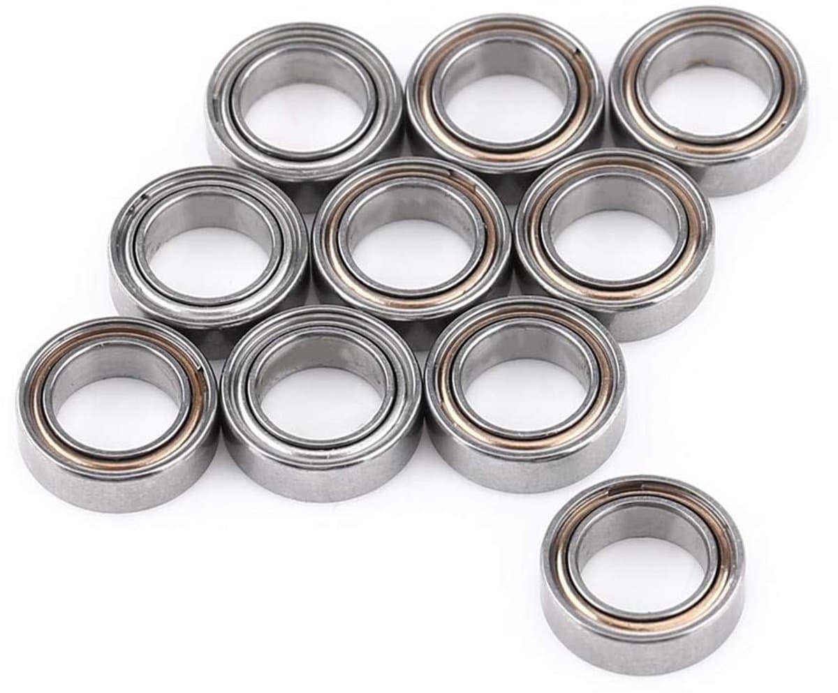 Allecto - Miniatuur Kogellagers - Set van 10 - Dubbel Afgedicht - Ideaal voor 3D Printers en Skateboards - Hoogwaardige Kwaliteit - Geschikt voor D...