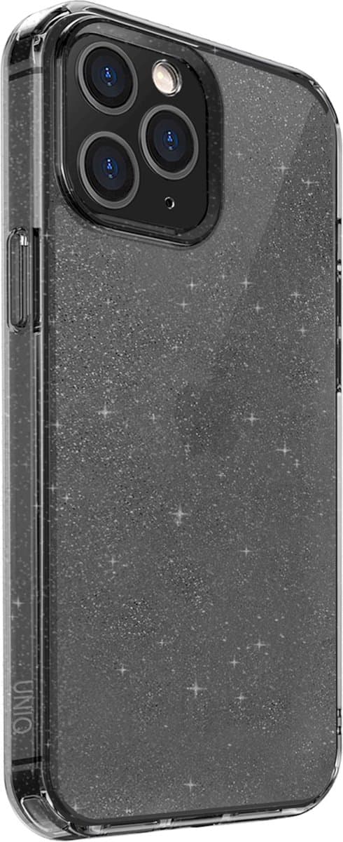 UNIQ - LifePro - Tinsel case iPhone - 12 - Pro - Max - 6.7 - zwart/damprook