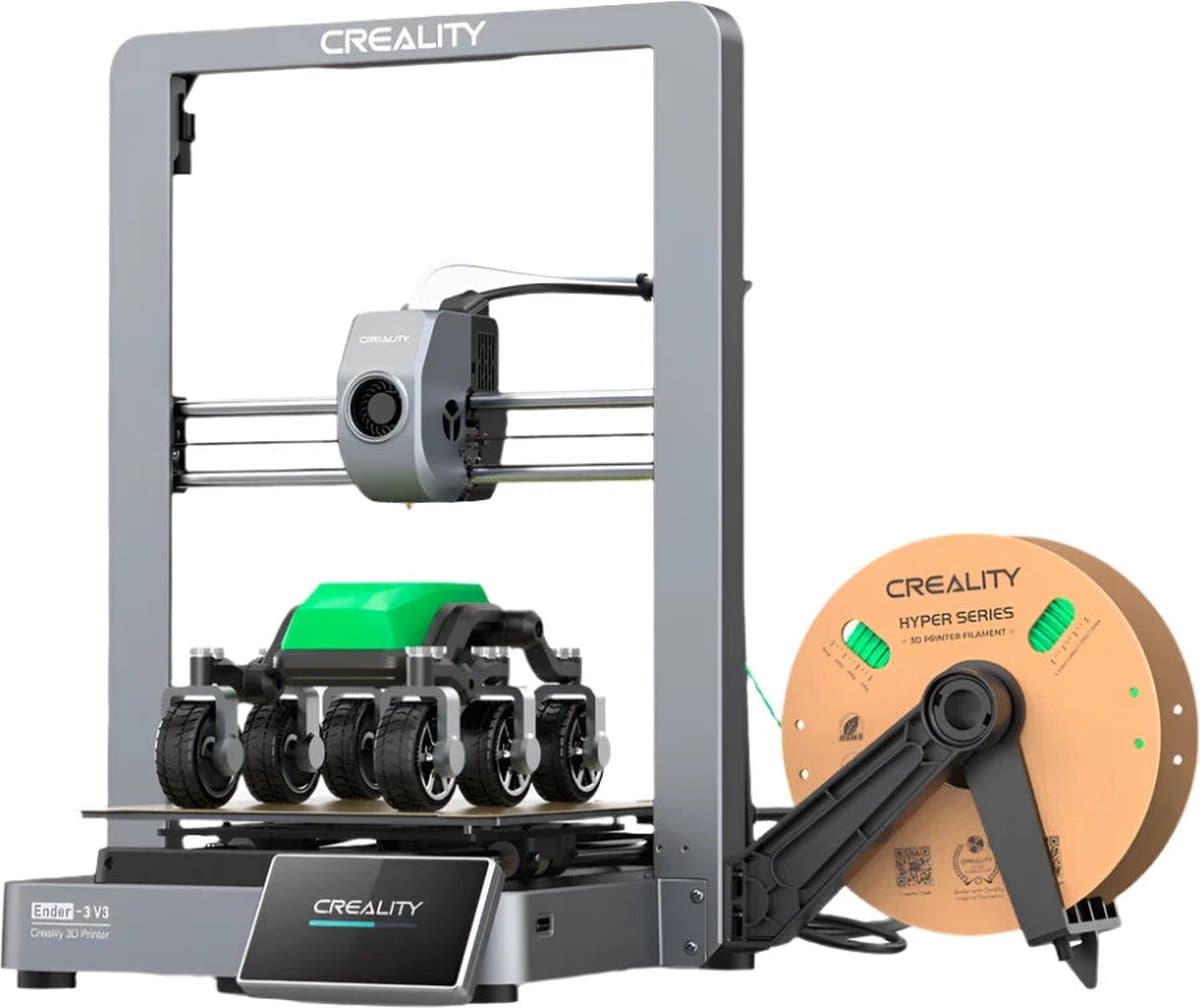 Creality - Ender-3 V3 KE - 3D Printer - 3d Printer Bouwpakket - 220V - 60W - Afdruksnelheid 600mm/s - Zwart