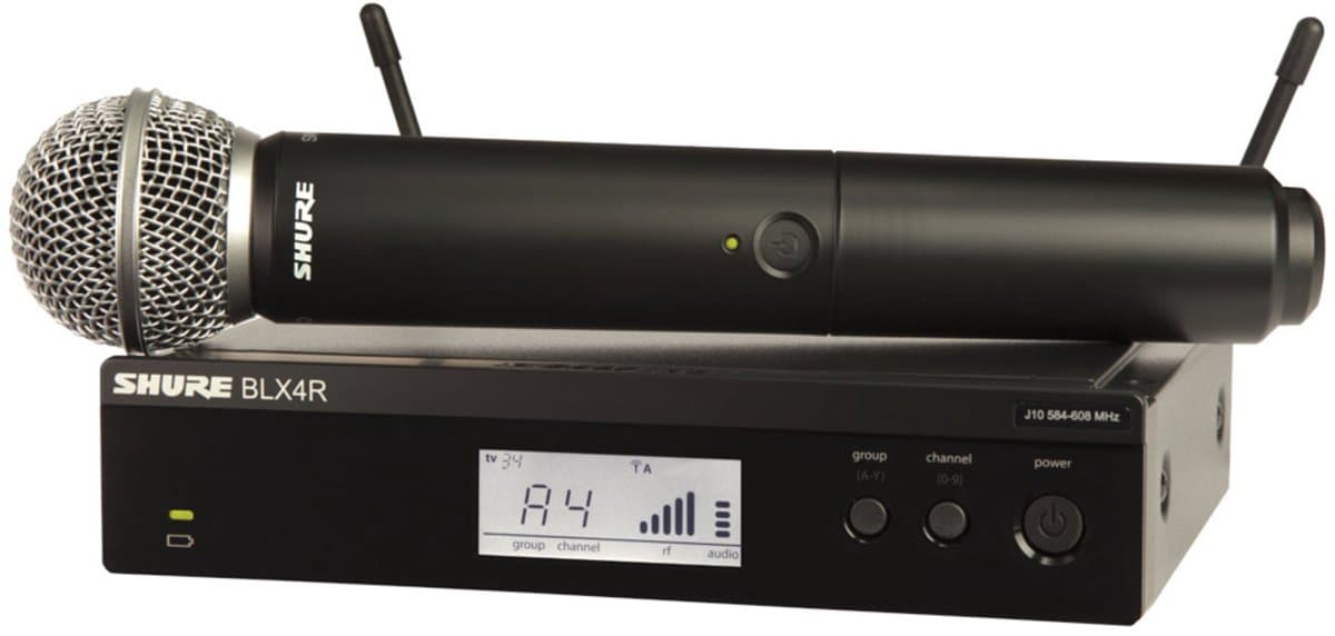 Shure BLX24RE/SM58 H8E, 514-540MHz Wireless Handheld System - Draadloos systeem met hand-held