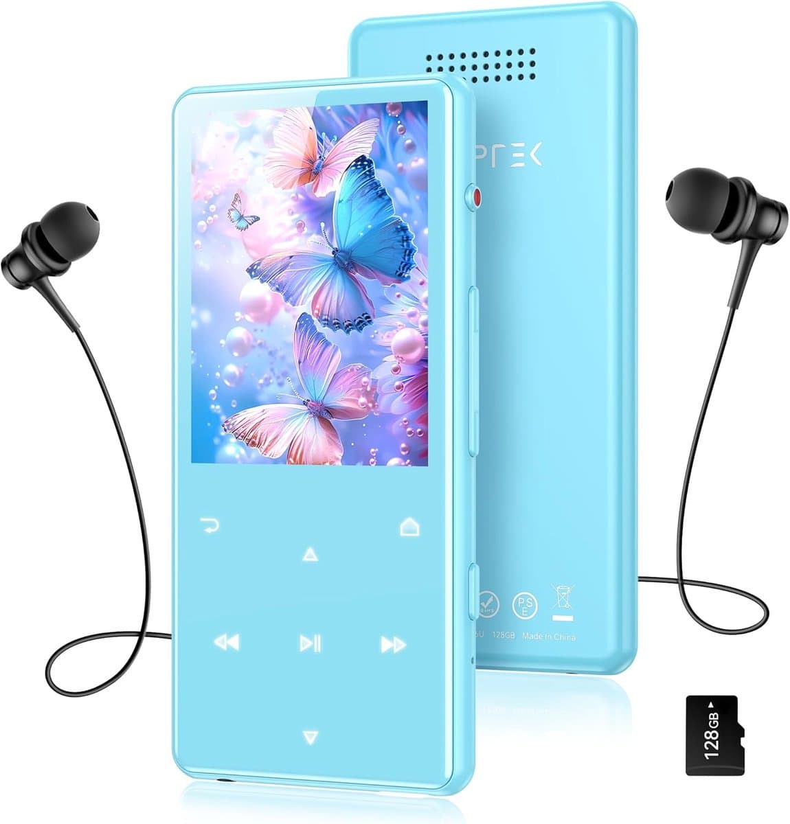 Muziekspeler - Digitale audio - Luisteren onderweg - Ingebouwde luidspreker - 24 inch scherm - Blauw