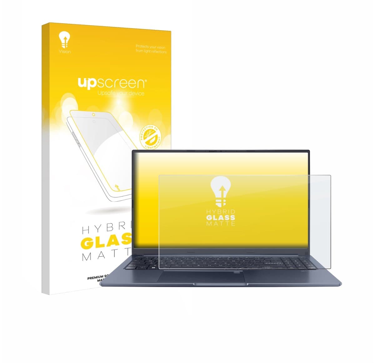 upscreen - Screenprotector voor ASUS Vivobook 15X OLED M1503QA - Folie Beschermfolie Beschermglas matte
