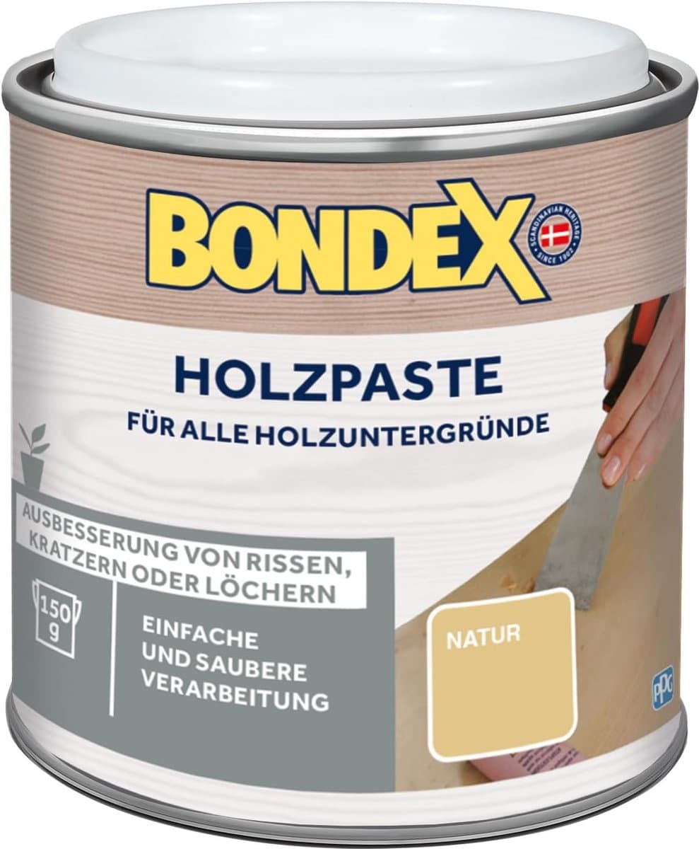 Houtpasta Natuur - Vulpasta Hout - Klus Klussen - Snelle Droging - 150 gram - Natuurlijk