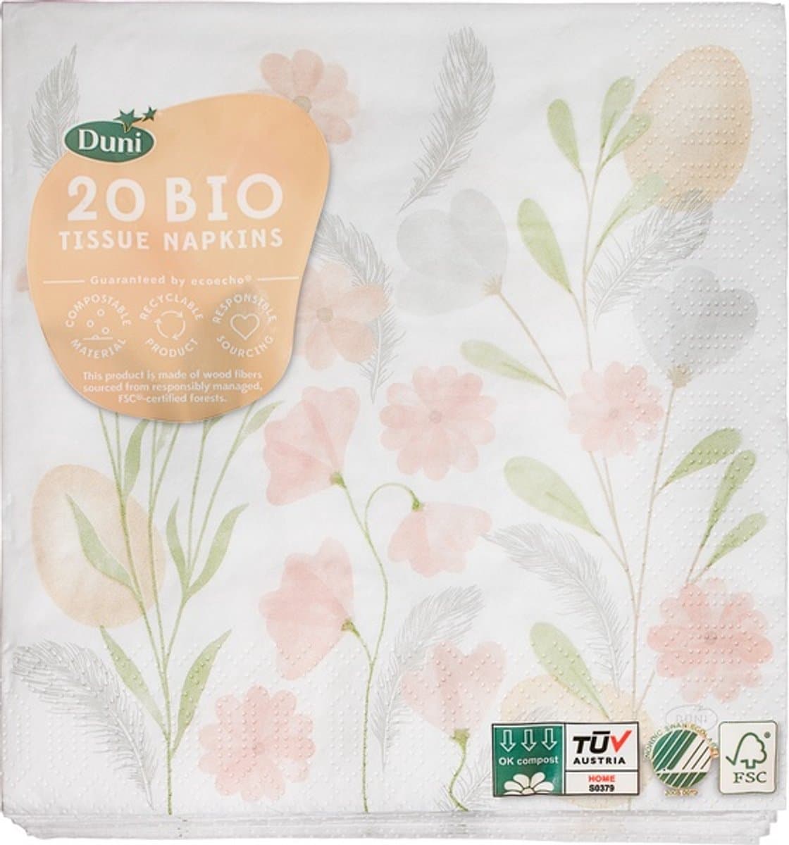 Duni Servetten Soft Easter 24x24cm