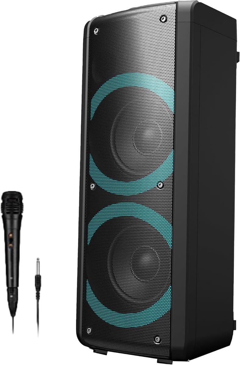 Draagbare Feest Speaker met Krachtig Geluid en Verlichting