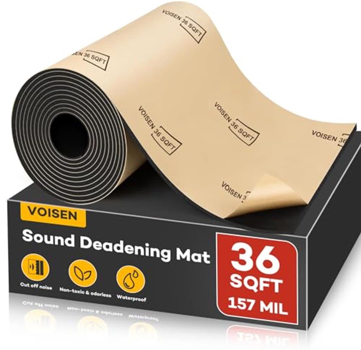 Geluiddempende mat voor auto - 4 mm PE-schuim, 36 m², uitstekende geluidsisolatie en warmte-isolatie