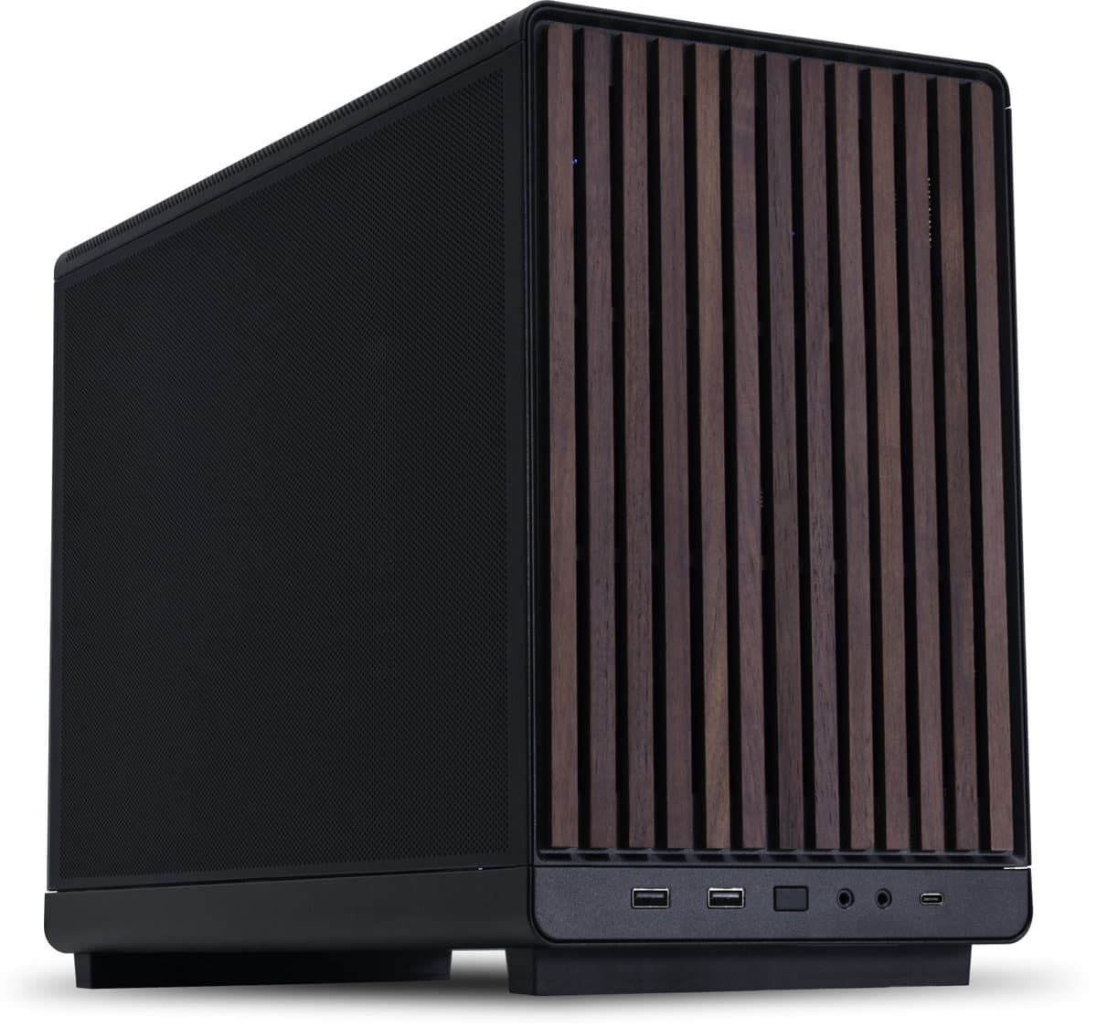 Lian Li DAN Cases A3 - PC-behuizing - mATX - Mesh side-panel - Wood Edition Black