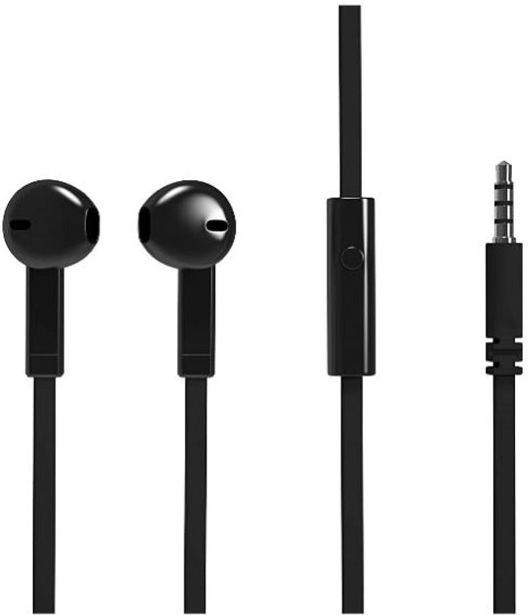 soultech strong flat dynamic stereo headphone koptelefoon oordopjes black KK007S
